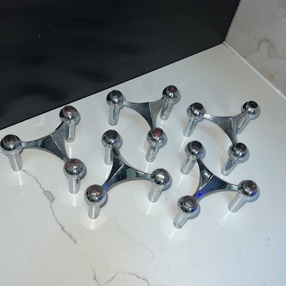 FRITZ NAGEL & CEASAR STOFFI 5 STACKABLE MODULAR CANDLE HOLDERS VARIANTE S22 - Picture 6 of 6